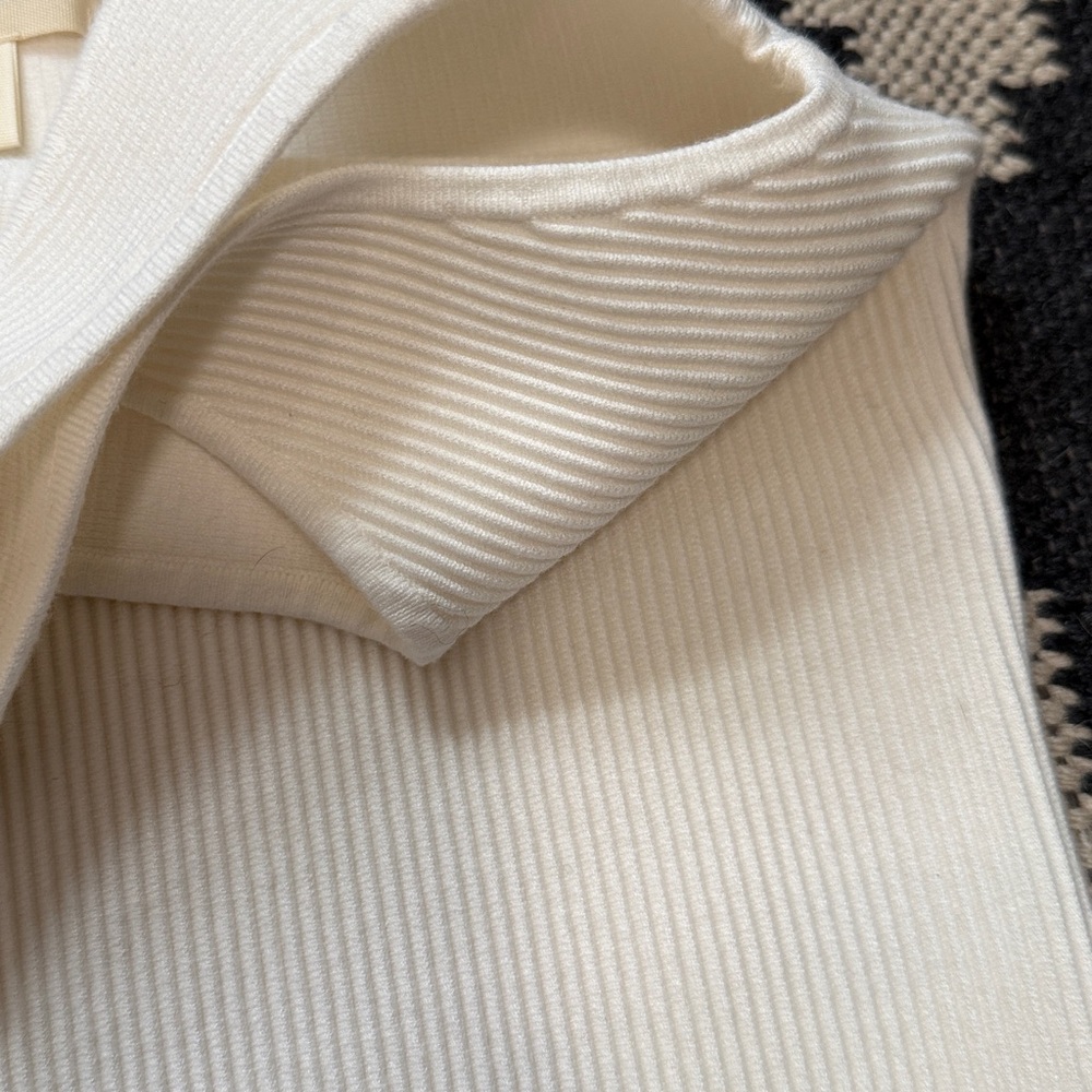 Open Edit Ribbed Tank Top - Cream - Picture 3 of 3